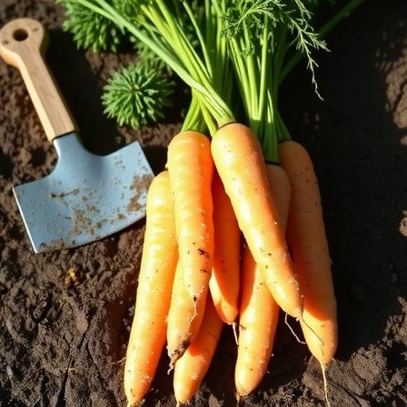 Fresh seasonal carrots, farm-to-table Denekamp